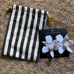 Lele Sadoughi Earrings- crystal lily